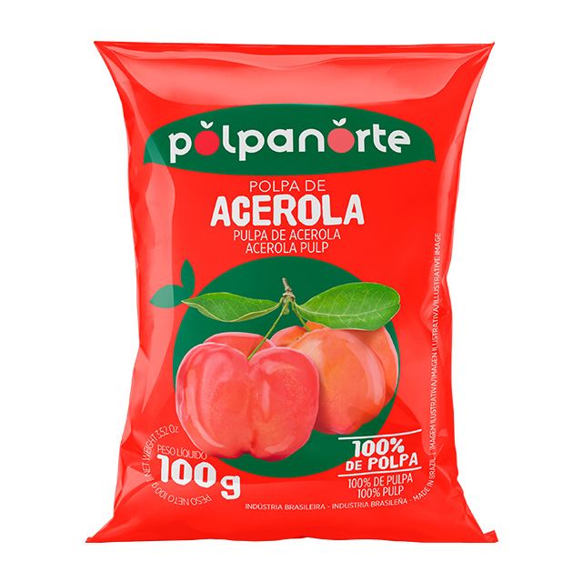 POLPA DE ACEROLA COM CENOURA POLPANORTE 100G