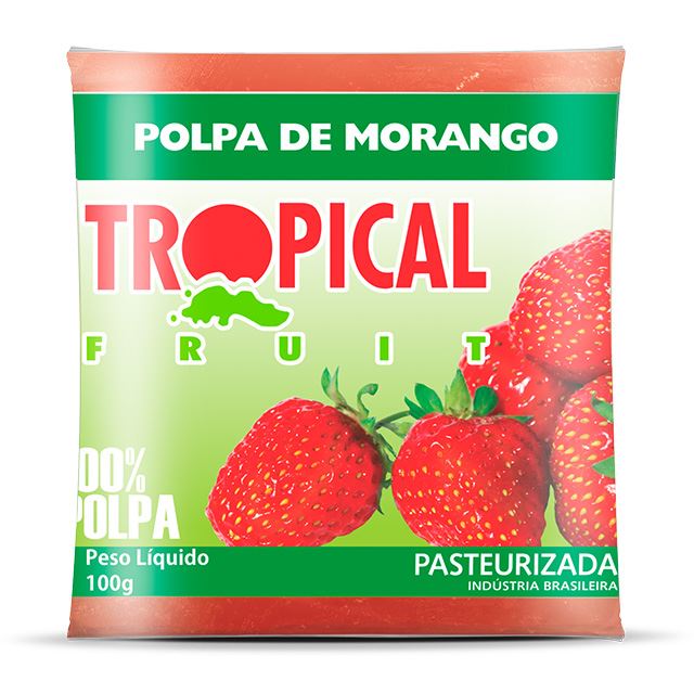 POLPA DE MORANGO TROPICAL FRUIT 100G