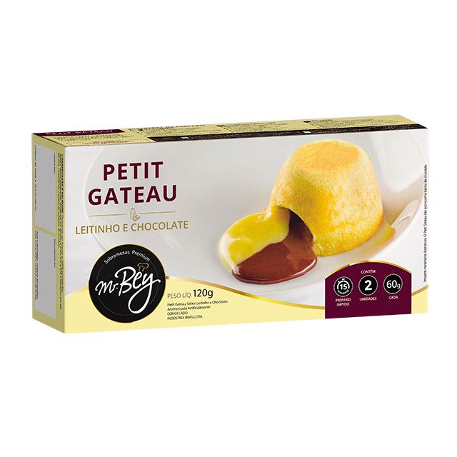 PETIT GATEAU LEITE NINHO COM CHOCOLATE MR BEY 120G