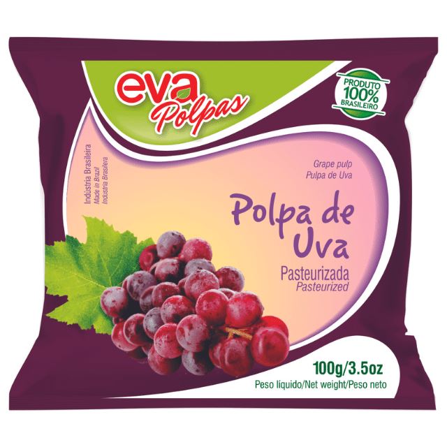 POLPA DE UVA EVA POLPAS 100G