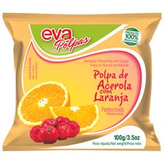 POLPA DE ACEROLA COM LARANJA EVA POLPAS 100G