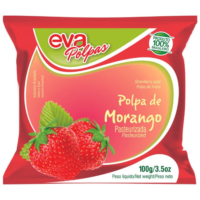 POLPA DE MORANGO EVA POLPAS 100G