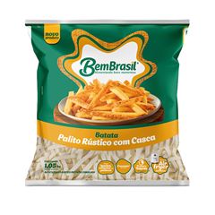 BATATA PALITO RÚSTICO COM CASCA BEM BRASIL 1,05KG