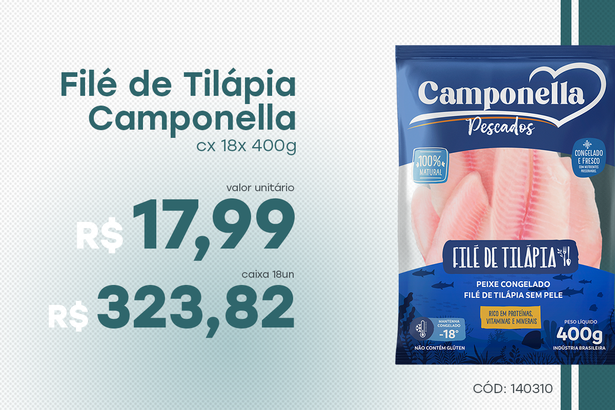 Filé de Tilápia Camponella